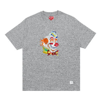 Pre-owned Supreme Clown Sequin Short-sleeve Top 'heather Grey'