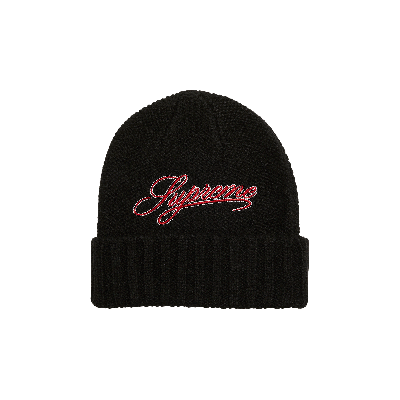 Pre-owned Supreme Script Logo Beanie 'black'