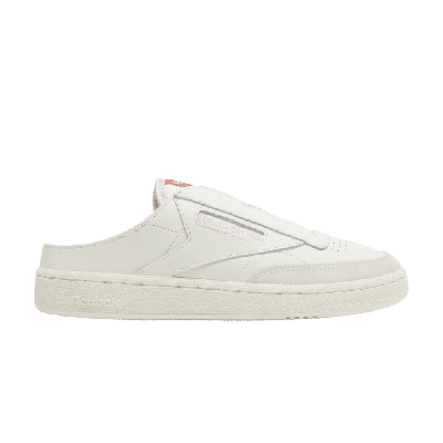 Pre-owned Reebok Wmns Club C Laceless Mule 'chalk' In White
