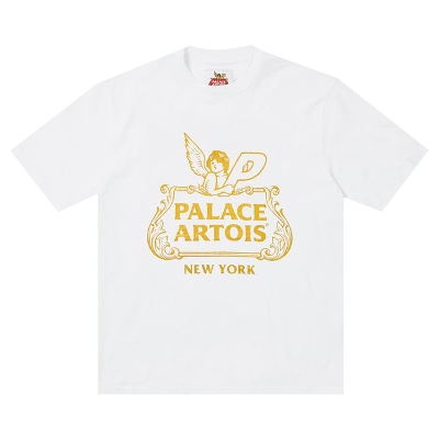 Pre-owned Palace X Stella Artois Chalice T-shirt 'white'