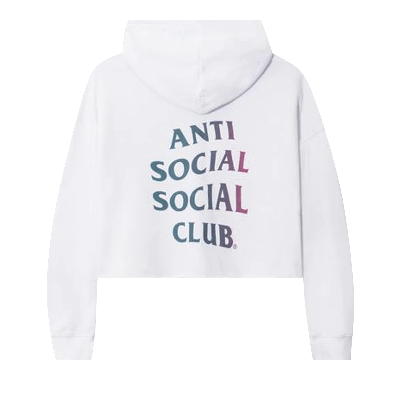 Pre-owned Anti Social Social Club Abg Crop Top 'white'