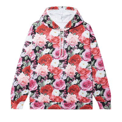 Pre-owned Anti Social Social Club Guard Down Hoodie 'flower' In Pink