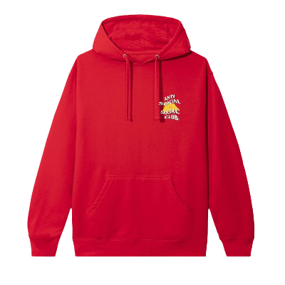 Pre-owned Anti Social Social Club New Mexico Hoodie 'red'