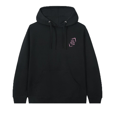 Pre-owned Anti Social Social Club Tanner Hoodie 'black'