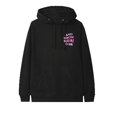 Pre-owned Anti Social Social Club X Fragment Bolt Hoodie 'pink'
