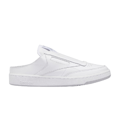 Pre-owned Reebok Beams X Club C Laceless Mule 'white Cold Grey'