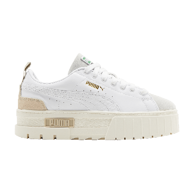 Pre-owned Puma Wmns Mayze Premium 'white'