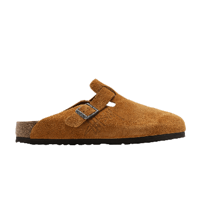 Pre-owned Birkenstock Stussy X Boston Shaggy 'caramel' In Brown