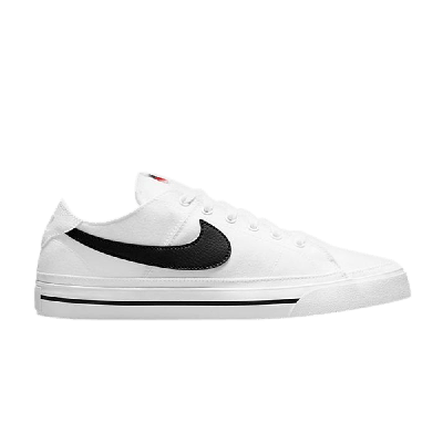 Pre-owned Nike Court Legacy Canvas 'white Black'