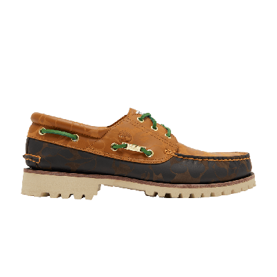 Pre-owned Timberland Bape X 3-eye Classic 'wheat Camo' In Tan