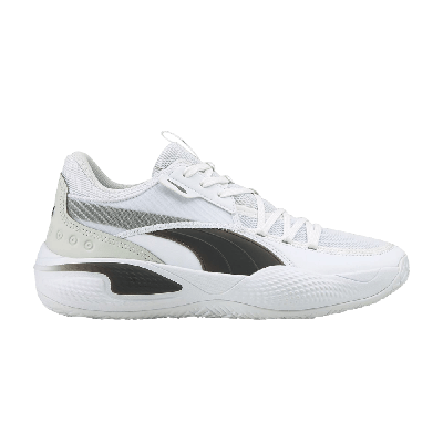 Pre-owned Puma Court Rider Team 'white Black'