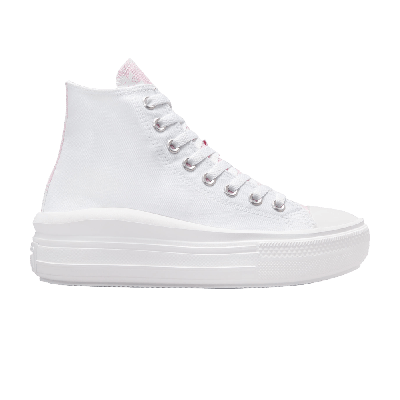 Pre-owned Converse Wmns Chuck Taylor All Star Move High 'hybrid Floral - White Pink Foam'
