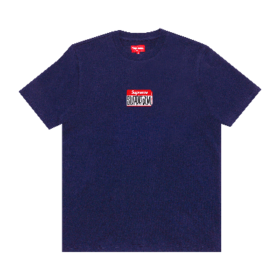Pre-owned Supreme Kids'  Gonz Nametag Short-sleeve Top 'washed Navy' In Blue