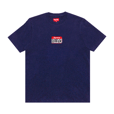 Pre-owned Supreme Gonz Nametag Short-sleeve Top 'washed Navy' In Blue