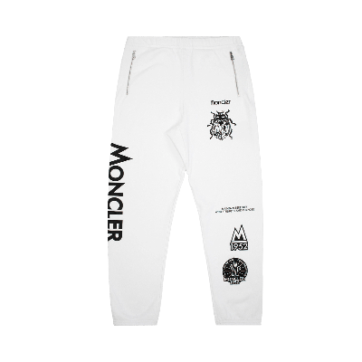 Pre-owned Moncler Jersey Bottoms 'white'