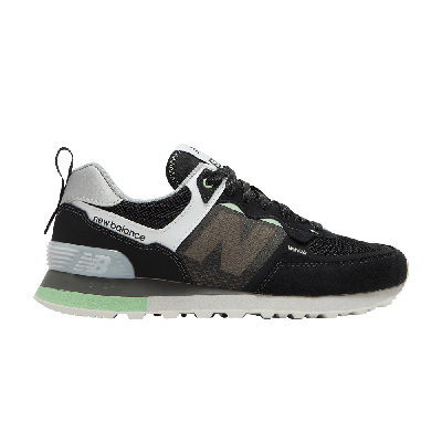 Pre-owned New Balance Wmns 574 'black Green'