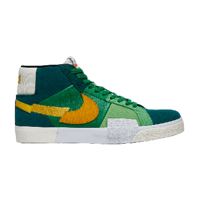 Pre-owned Nike Zoom Blazer Mid Premium Sb 'mosaic Pack - Aloe Verde' In Green