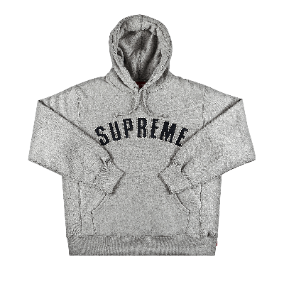 Pre-owned Supreme Pearl Logo Hooded Sweatshirt 'heather Grey'