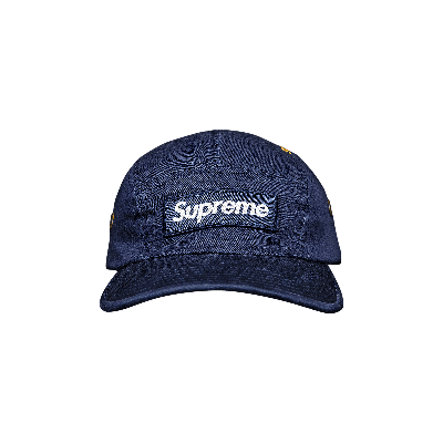 Pre-owned Supreme Military Camp Cap 'navy' In Blue