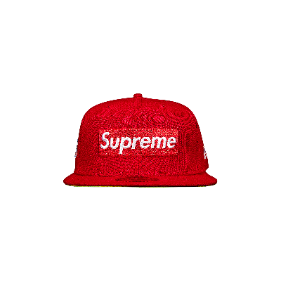 Pre-owned Supreme No Comp Box Logo New Era 'red'