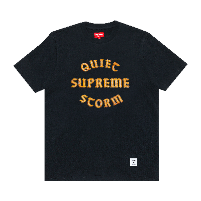Pre-owned Supreme Quiet Storm Short-sleeve Top 'navy' In Blue