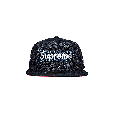 Pre-owned Supreme No Comp Box Logo New Era 'navy' In Blue