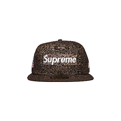 Pre-owned Supreme No Comp Box Logo New Era 'brown'