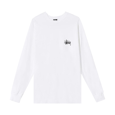 Pre-owned Stussy Basic Long-sleeve Tee 'white'