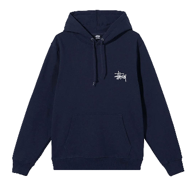 Pre-owned Stussy Basic Hood 'navy' In Blue