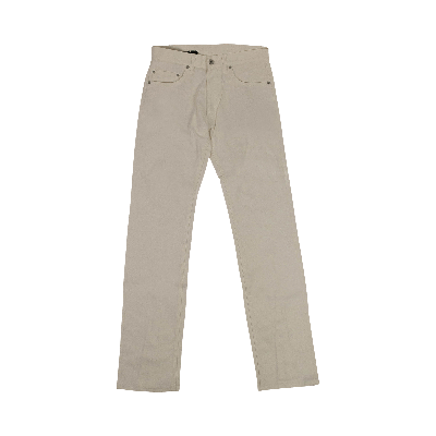 Pre-owned Vlone Zipper Jeans 'white'