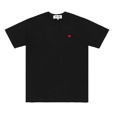 Pre-owned Comme Des Garçons Play Small Heart T-shirt 'black'