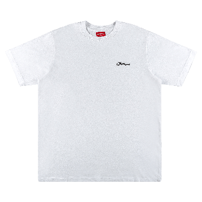 Pre-owned Supreme Arabic Logo Washed Short-sleeve Tee 'white'