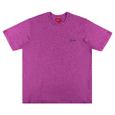 Pre-owned Supreme Arabic Logo Washed Short-sleeve Tee 'pink'
