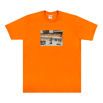 Pre-owned Supreme X Thrasher Game Tee 'orange'