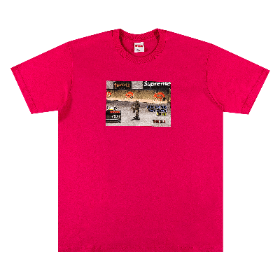 Pre-owned Supreme X Thrasher Game Tee 'pink'