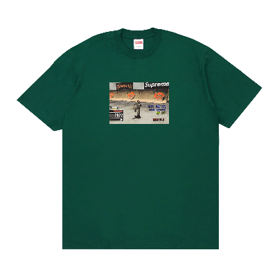 Pre-owned Supreme X Thrasher Game Tee 'dark Green'
