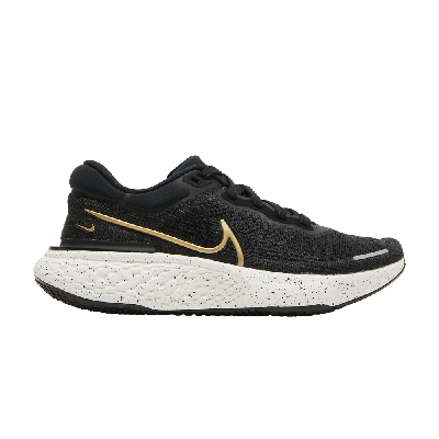 Pre-owned Nike Wmns Zoomx Invincible Run Flyknit 'black Metallic Gold'