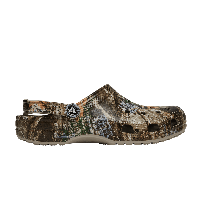 Pre-owned Crocs Thisisneverthat X Realtree X Classic Clog 'edge Camo - Walnut' In Brown
