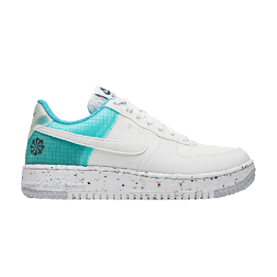 Pre-owned Nike Wmns Air Force 1 Crater 'move To Zero - White Dynamic Turquoise'