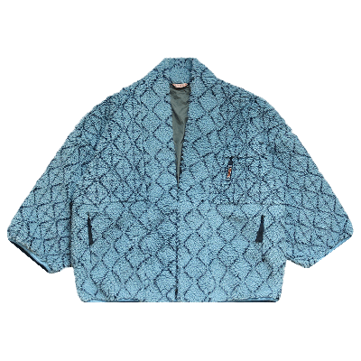 Pre-owned Kapital Do-gi Sashiko Boa Fleece Kesa Jacket 'blue'