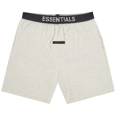 Pre-owned Essentials Lounge Short 'light Heather Oatmeal' In Grey