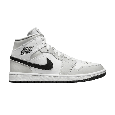 Pre-owned Air Jordan Wmns  1 Mid 'grey Fog' In White