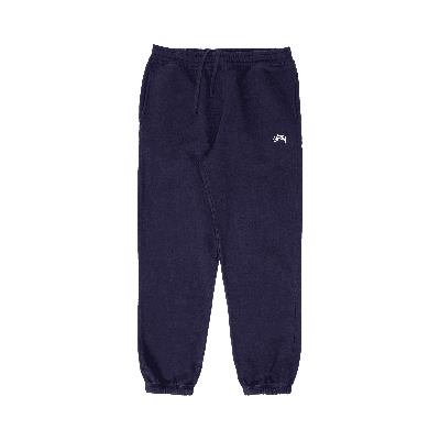 Pre-owned Stussy Stock Logo Pant 'navy' In Blue