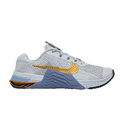 Pre-owned Nike Wmns Metcon 7 'pure Platinum Metallic Gold Coin' In Blue