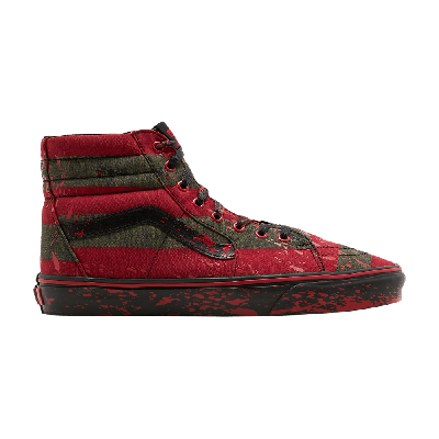 Pre-owned Vans House Of Terror X Sk8-hi 'the Nightmare On Elm Street' In Red