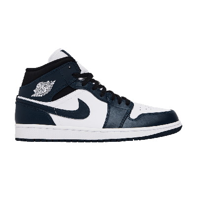 Pre-owned Air Jordan 1 Mid 'armory Navy' In Blue