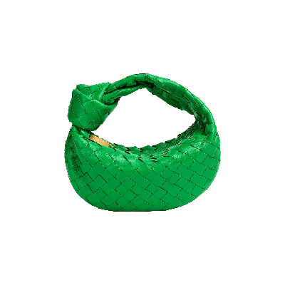 Pre-owned Bottega Veneta Mini Jodie Bag 'parakeet/gold' In Green