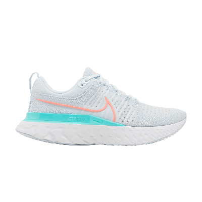 Pre-owned Nike Wmns React Infinity Run Flyknit 2 'blue Tint Lava Glow'