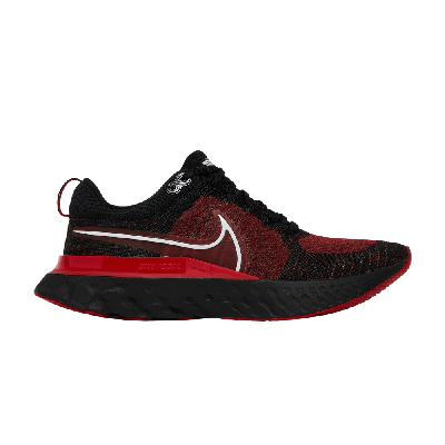 Pre-owned Nike React Infinity Run Flyknit 2 'bred' In Red