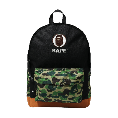Pre-owned Bape Abc Camo Ape Head Daypack 'green'